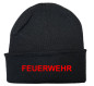 Preview: Haube Feuerwehr gestickt 1